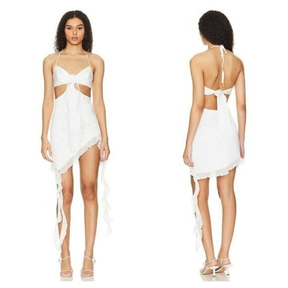 MORE TO COME Nur Mini Dress - White